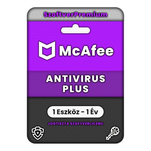 McAfee Antivirus Plus (1 Eszköz - 1 Év)